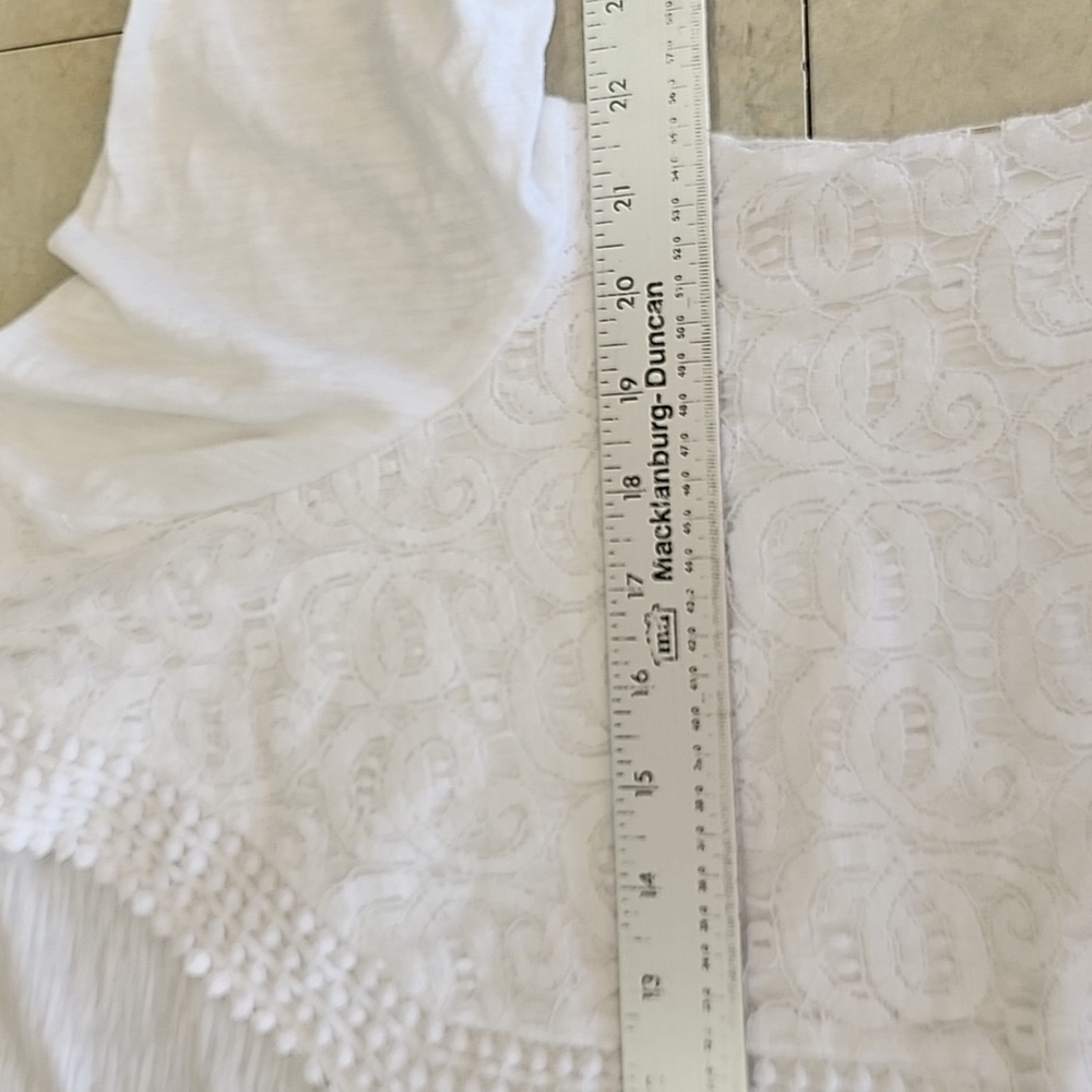 JM Collection Lace knitted long sleeve top - Picture 6 of 7